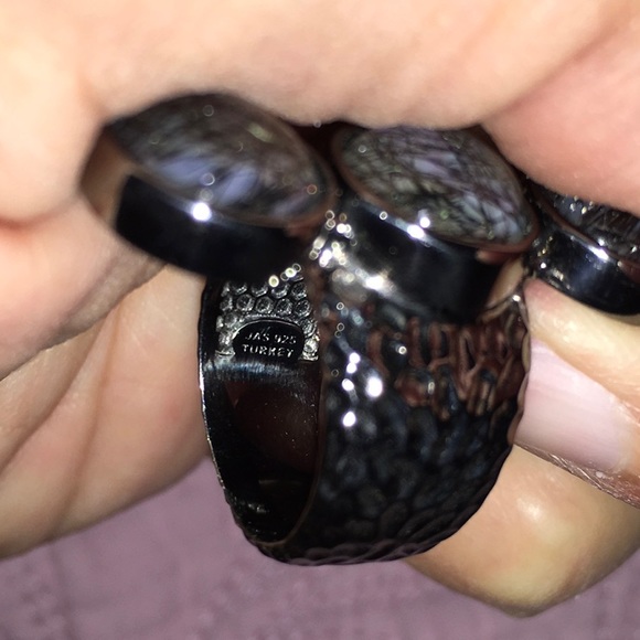 NEW! Rarities Rudliated Quartz Silver Ring - Picture 4 of 5